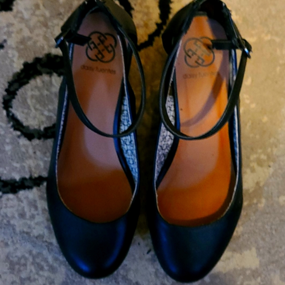 Wedge heel dress shoes